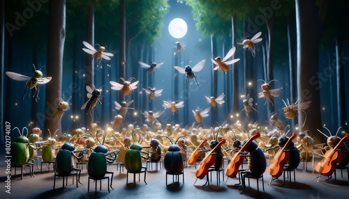 森の中の昆虫のオーケストラ photo
