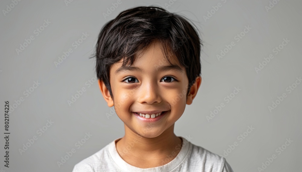 Smiling deaf boy learning sign language Smiling deaf boy learning sign language