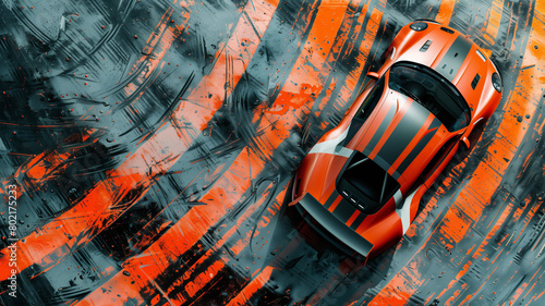 Graphic abstract stripe racing background