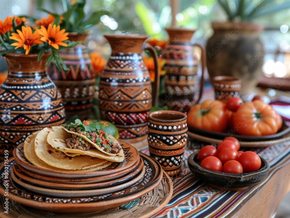 Fototapeta premium Cinco de Mayo is Mexican national holiday in honor of victory
