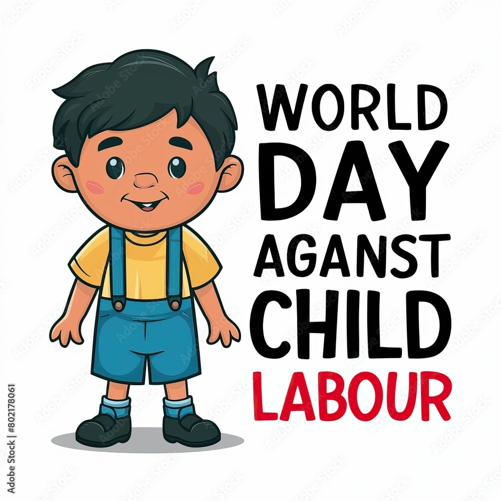 World day against child labour, vector, World Day Against Child Labour ...