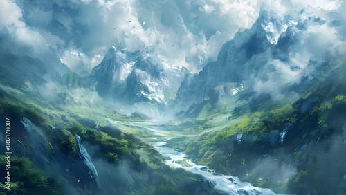 The Transformational Symbolism of a Surreal Landscape  Melting Mountains and Flowing Rivers. Concept Symbolism  Surreal Landscape  Transformation  Melting Mountains  Flowing Rivers