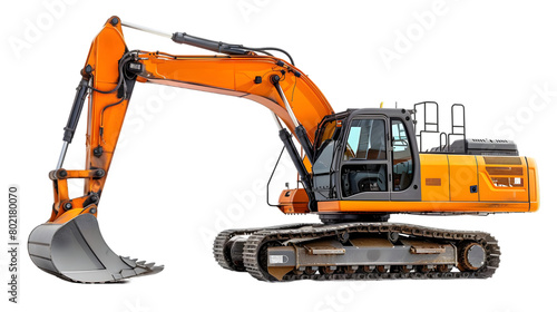 excavator isolated on a transparent background