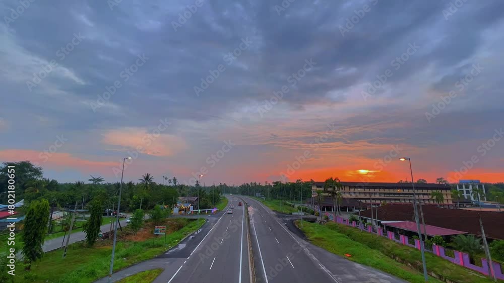 sunset on the road sunset on the road