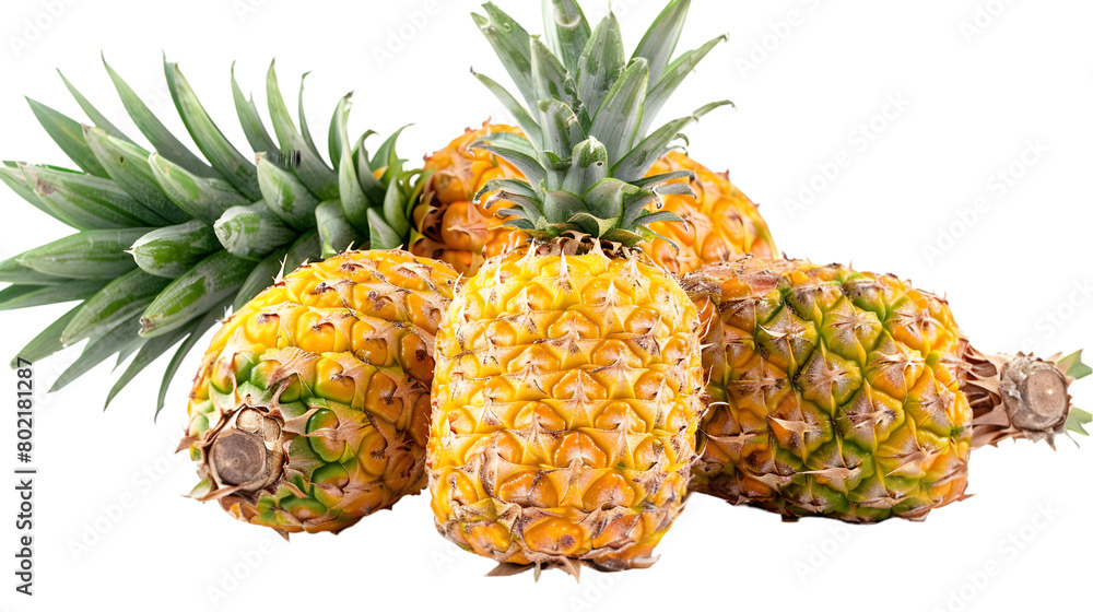 Pineapple isolated on a transparent background Pineapple isolated on a transparent background