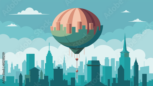 The once majestic balloon now appeared bloated and unstable much like the state of public anxiety in the city it floated above..
