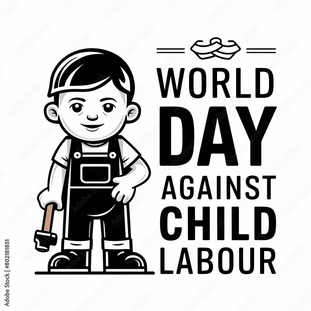 World day against child labour, June 12. World day against child labour poster, vector. illustration, child labour, against child labour, Child labour post, child labour, banner, poster, post, story. World day against child labour, June 12. World day against child labour poster, vector. illustration, child labour, against child labour, Child labour post, child labour, banner, poster, post, story.