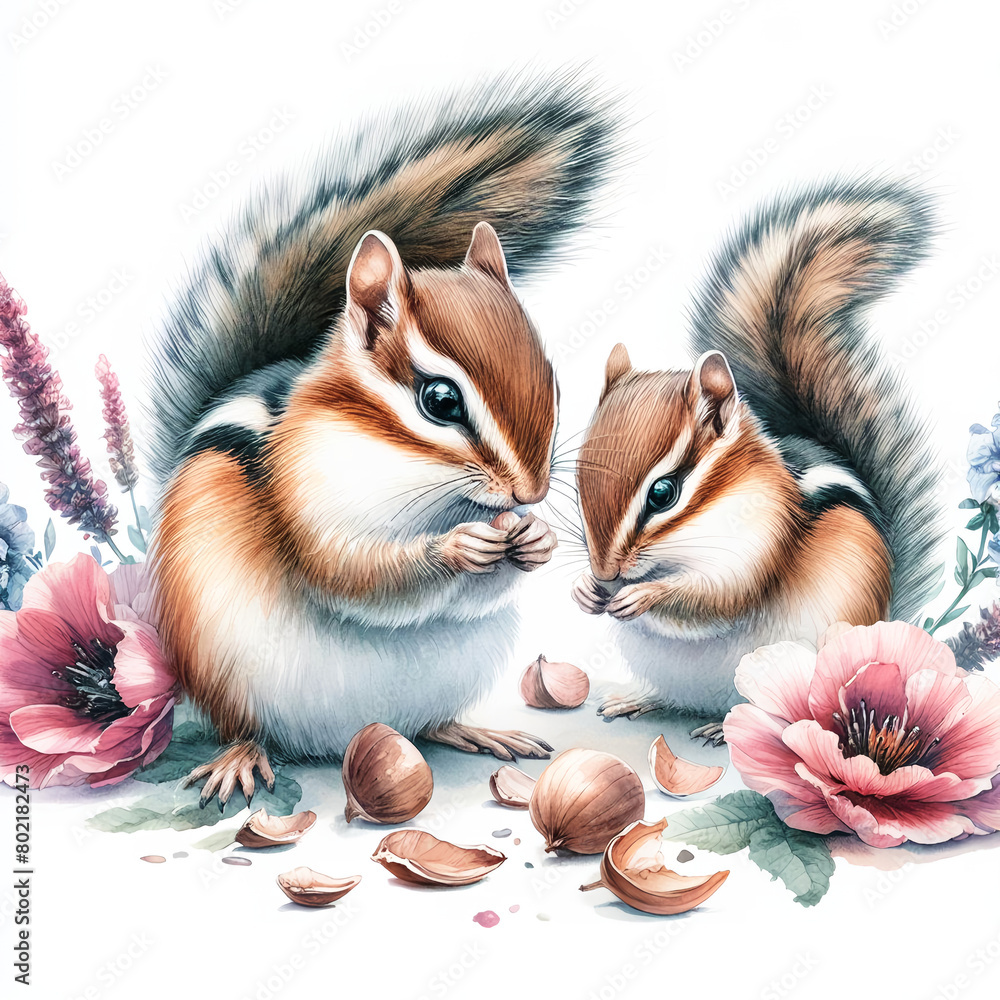 Obraz premium 귀여운 다람쥐 (Cute squirrel)