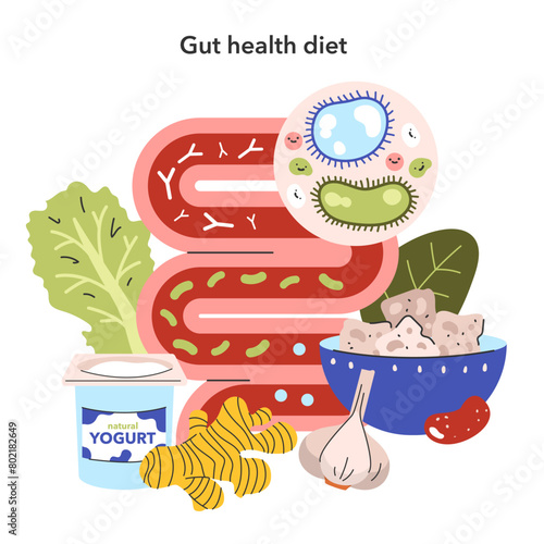 Dietary Trends. Flat Vector Illustration