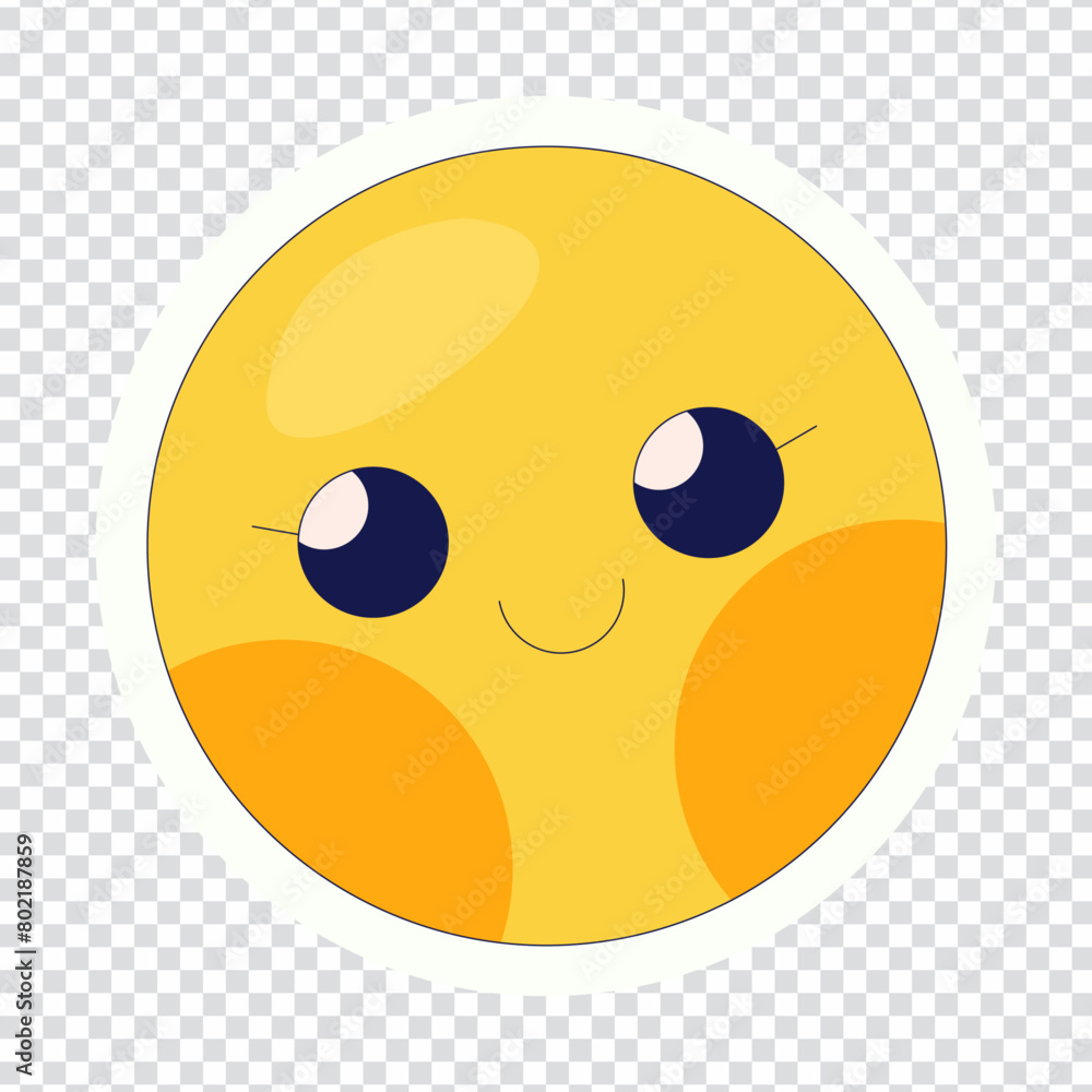 Fototapeta premium Hand drawn y2k girls sticker vector design in eps 10