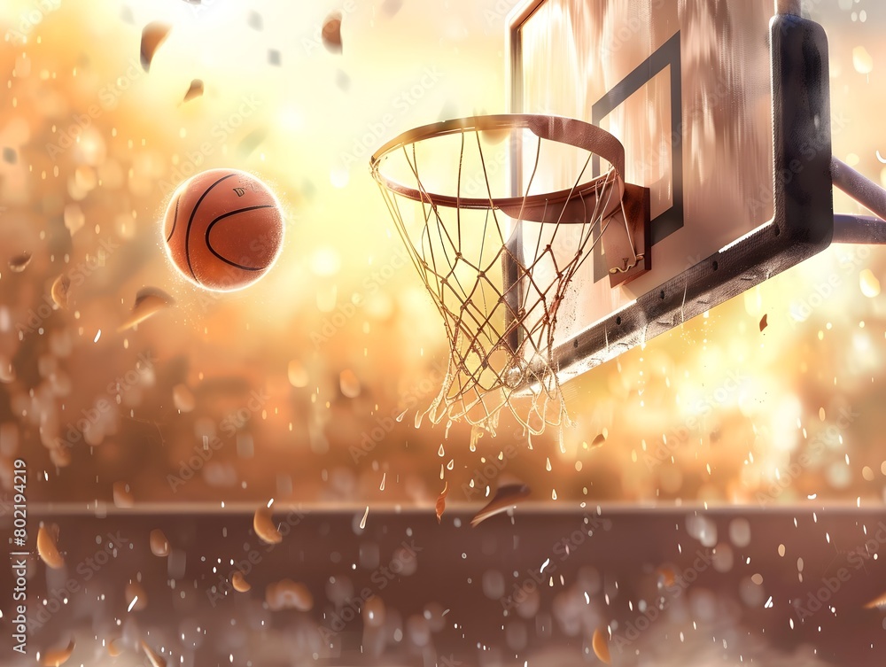 Basketbal concept, illustration 