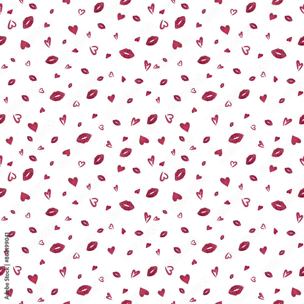 red pattern with hearts on a transparent background red pattern with hearts on a transparent background