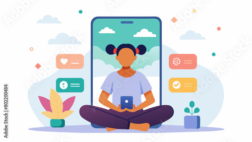 An interactive mobile app that provides cognitive behavioral therapy exercises and meditation techniques for patients to use at their convenience..