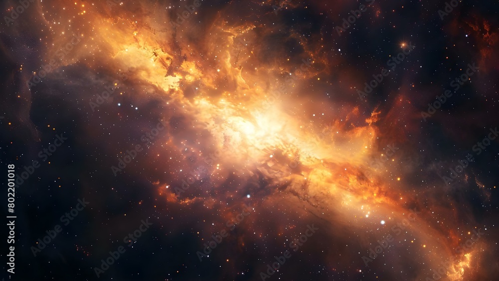 Naklejka premium Harnessing Dark Energy: Forbidden Spells from Galaxy's Grimoire. Concept Dark Energy, Forbidden Spells, Galaxy's Grimoire, Mystic Powers, Supernatural Forces