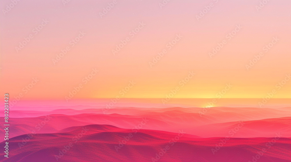 Explore a gradient backdrop moving from sunrise oranges to dusk pinks, capturing the essence of a day's journey in one canvas.