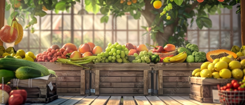 At the local farmers market At the local farmers market
