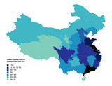 CHINA ADMINISTRATIVE DIVISIONS BY GDP 2022 (AKVA Maps)