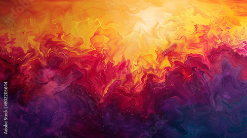Experience the spectacle of a sunrise gradient canvas bursting with vitality, where lively shades merge into intense colors, crafting a charged ambiance for visual assets.