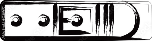 筆書きビジネスアイコン　ベルト