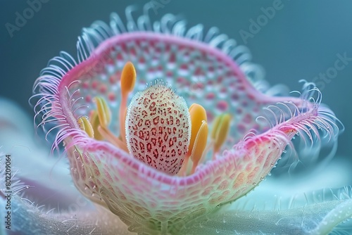 The embryo of a flowering plant typically consists of a radicle, hypocotyl, and cotyledons, high resolution DSLR photo