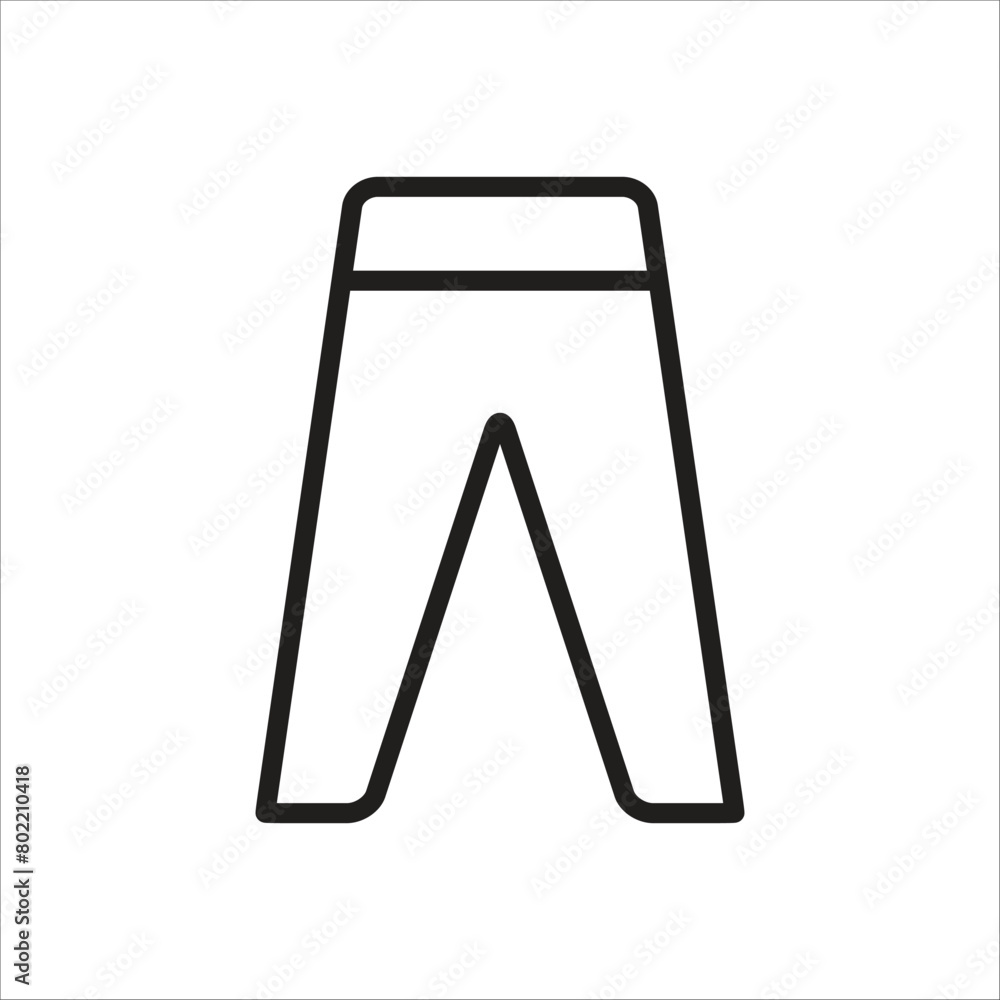 long pants vector icon line template long pants vector icon line template