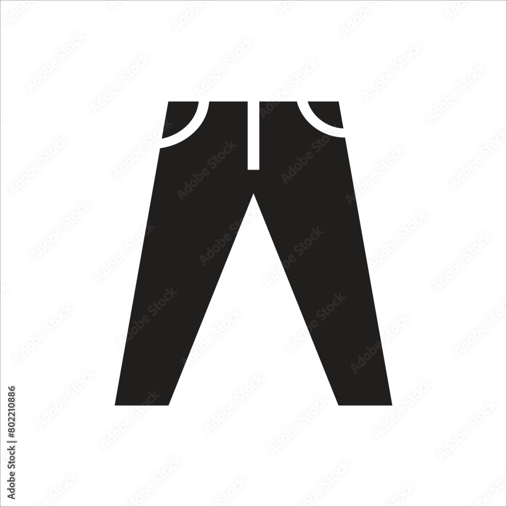 long pants vector icon line template long pants vector icon line template