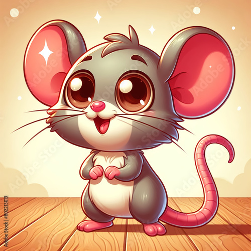 Little mouse illustration photo