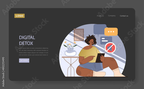 Digital Detox concept.