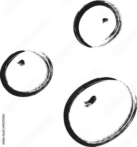 ミニ筆書き単品アイコン　豆