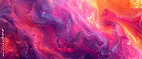 Design an AI-generated digital painting featuring a mystical forest bathed in moonlight against a vibrant sunset gradient background, shifting from pink to deep purples, imbuing the scenery