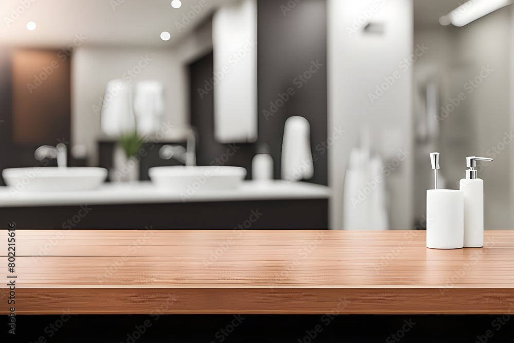empty table in bathroom empty table in bathroom