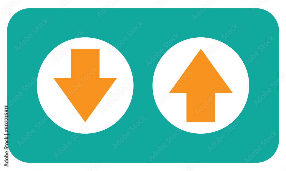 Up and Down Arrows icon vector isolated on white background, logo concept of Up and Down Arrows. EPS 10. Up and Down Arrows icon vector isolated on white background, logo concept of Up and Down Arrows. EPS 10.