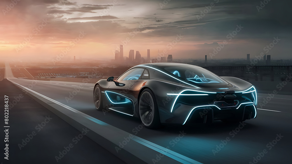 Modern science and technology new model car ai generated Modern science and technology new model car ai generated