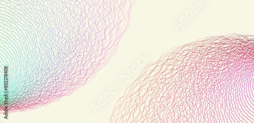 Circular grid pattern. background with dynamic gradient waves