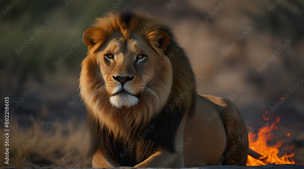 Fototapeta premium Lions pride generated ai