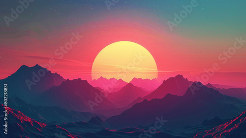 Develop a dynamic screensaver featuring mesmerizing animations against the backdrop of the sunset gradient.