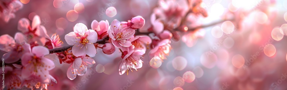 Blooming Beauty: Cherry Blossoms in Full Glory during Springtime Blooming Beauty: Cherry Blossoms in Full Glory during Springtime
