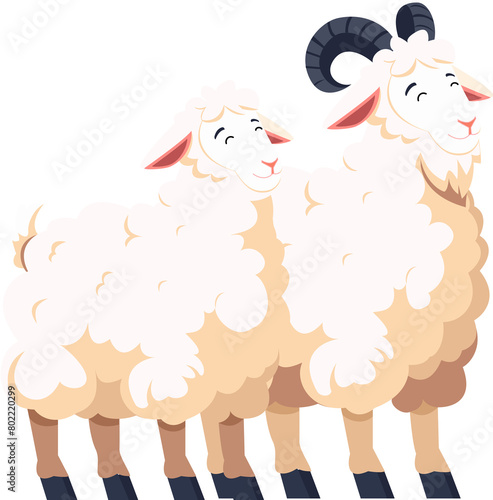 sheep, goats or lambs on the Eid al-Adha holiday