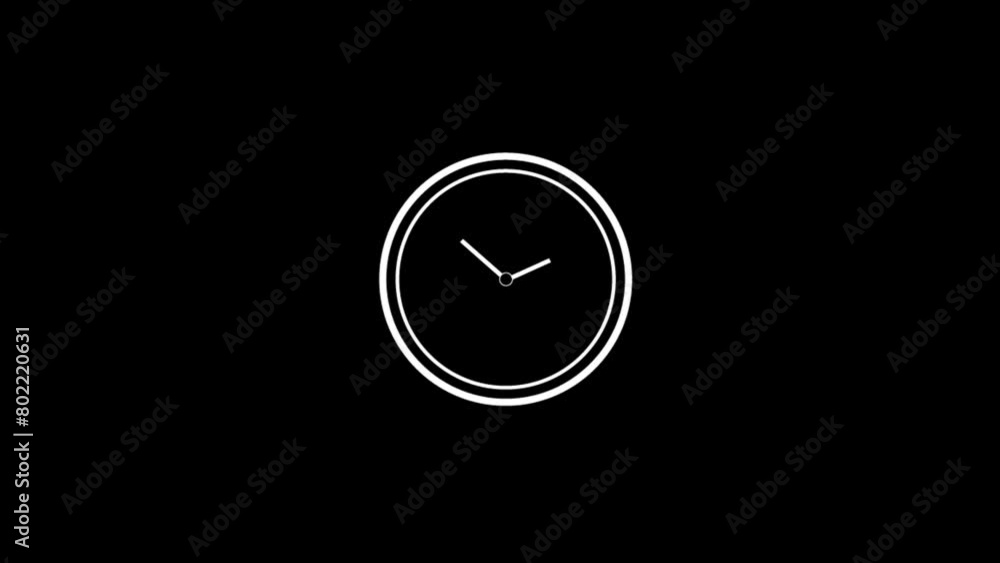 Digital clock icon animated. Clock icon with moving arrows ,rooted 12 hour in the circle on background. Clock icon Digital clock icon animated. Clock icon with moving arrows ,rooted 12 hour in the circle on background. Clock icon