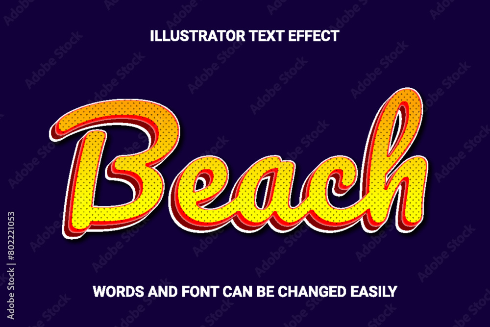 Editable text effect created with Illustrator. Editable text effect created with Illustrator.