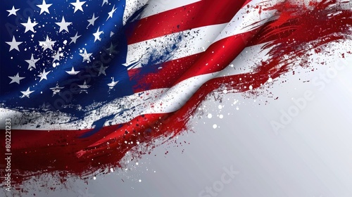 Patriot Day USA September Illustration for Poster or Banner photo