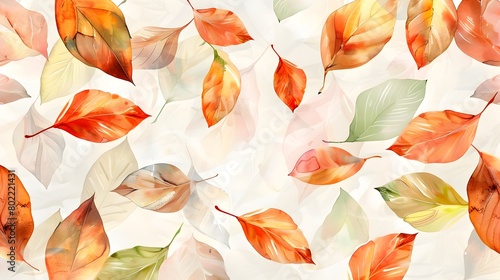 Vibrant Autumnal Watercolor...