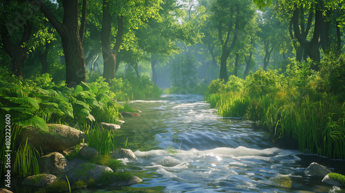 stream in the forest