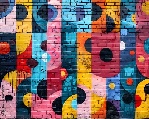 A Colorful Street Art Mural