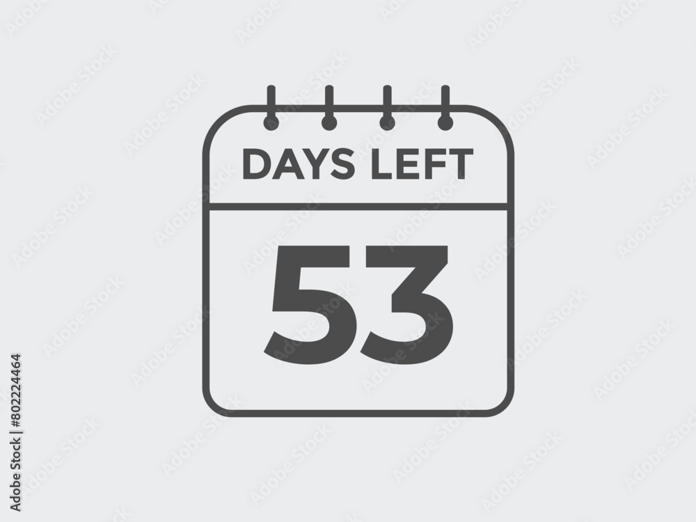 53 days to go countdown template. 53 day Countdown left days banner design. 53 Days left countdown timer
53 days to go countdown template. 53 day Countdown left days banner design. 53 Days left countdown timer