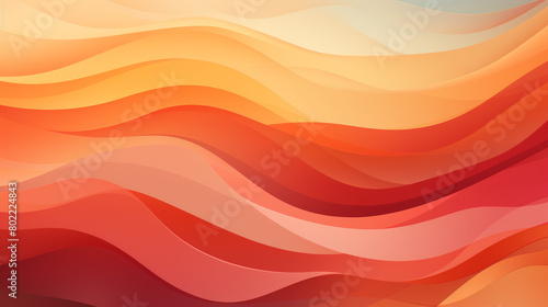 A very long orange wave with a very light background