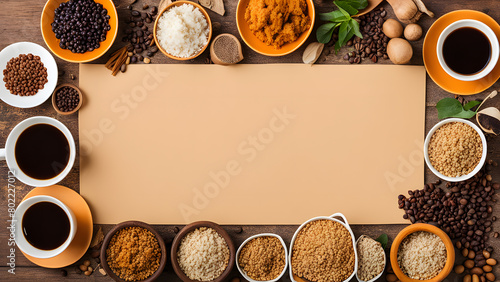 Multigrain Diversity: Symbolizing Culinary and Cultural Variety. Perfect for: Food Blogs, Cultural Diversity Campaigns, Culinary Education Platforms. Copy Space Background. photo