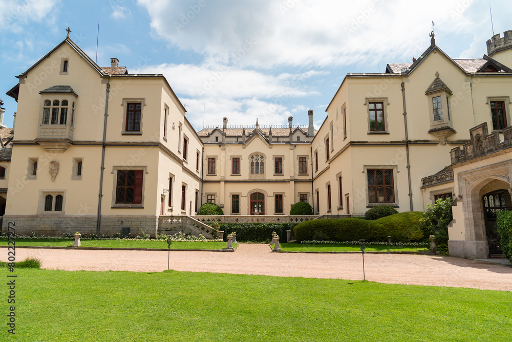 The Secular Park of the Castello dal Pozzo, historic resort on Lake Maggiore, located in the village of Oleggio Castello, Verbania, Italy The Secular Park of the Castello dal Pozzo, historic resort on Lake Maggiore, located in the village of Oleggio Castello, Verbania, Italy