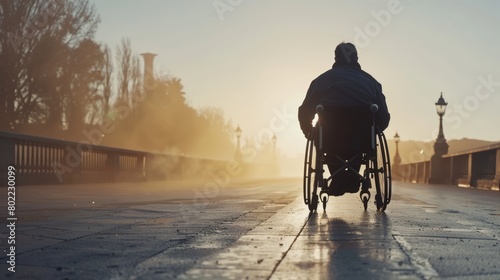 Triumphing over adversity  the inspiring journey of a wheelchair user overcoming setbacks photo