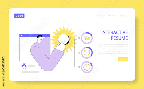 Alternative types summaries. Flat Vector Illustration